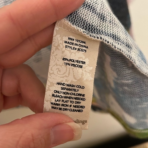 Soft Surroundings Open Floral Flowy Cardigan Size Small - Picture 3 of 5